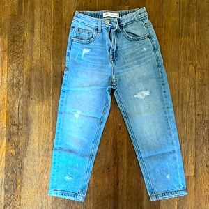 NWOT! Zara Mom Jeans- bought this summer season! High rise and destroyed